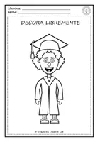 Vista previa - Manualidades / Dibujos para colorear - FICHAS PARA COLOREAR GRADUACION PROM 2022 - página 3