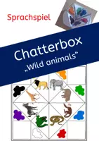 Vorschau - Arbeitsblätter - Chatterbox Wild Animals / Englisches Redespiel - Deckblatt