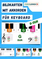 Vorschau - Poster - Musik 🎹 G-Dur Akkord Bildkarten • Keyboard Klavier Tasteninstrumente - Deckblatt
