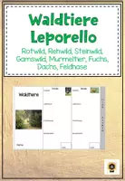 Vorschau - Arbeitsblätter - Waldtiere Leporello - Deckblatt