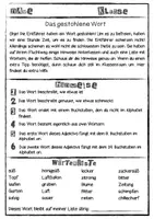 Vorschau - Arbeitsblätter - Deutschrätsel: Die Wörter-Diebe 2. Klasse - Seite 1