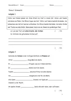 Vorschau - Klassenarbeiten - Deutscharbeit Steckbrief und Grammatik mit Lösungen - Seite 2