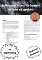 Vorschau - Anderer Materialtyp - Fachinformation für Lehrkräfte: Depression bei Kindern und Jugendlichen - Deckblatt
