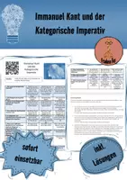 Vorschau - Arbeitsblätter - Immanuel Kant und sein Kategorischer Imperativ (videogestützt) - Deckblatt