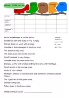 Vorschau - Arbeitsblätter - Logical auf Englisch Animals at the zoo (zweifach differenziert) - Seite 2