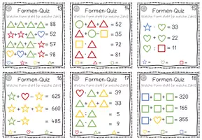 Vorschau - Stationenlernen - Kombinatorik: Formen-Quiz #edukisummer - Seite 3