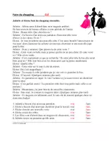 Aperçu - Texte - Faire du shopping Lecture (Apprends le français) - Page 1