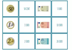 Vorschau - Spiele - Geld: Euro & Cent - Paare Finden Spiel / Zuordnungsaktivität - Seite 3
