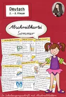 Vorschau - Arbeitsblätter - Abschreibkartei Sommer Schulausgangsschrift (SAS) | Klasse 2-3 - Deckblatt