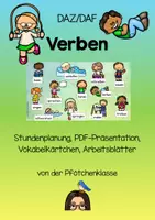 Vorschau - Stundenentwürfe - DAZ DAF Materialpaket Themenbereich Verben - Deckblatt