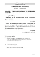 Vorschau - Test - Klausur Q1/Q2 GK/LK mit Erwartungshorizont zur Sapir-Whorf-Hypothese: Sachtextanalyse zum Thema Framing "Die verkehrte Sprache" - Seite 2