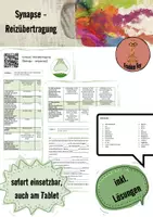 Vorschau - Arbeitsblätter - Reizübertragung an chemischen Synapsen (videogestützt) - Deckblatt