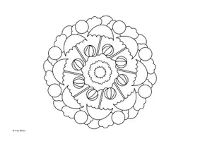 Vorschau - Mal- und Bastelvorlagen - 10 Mandalas mit Motiven zum Sommer zum Ausmalen Grundschule - Seite 3