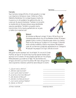 Aperçu - Texte - Mis vacaciones del año pasado Lectura (pretérito) - Page de couverture