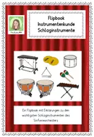 Vorschau - Arbeitsblätter - Flipbook Schlaginstrumente - Instrumentenkunde Musik - Deckblatt