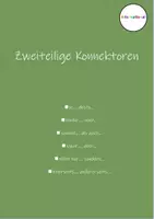 Vorschau - Arbeitsblätter - Zweiteilige Konnektoren - Sätze in verschiedenen Zeitformen - Deckblatt