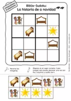 Vista previa - Hojas de trabajo - Sudoku: La historia de la navidad - página 3