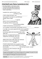 Vorschau - Arbeitsblätter - Lernposter + Arbeitsblatt "Leonardo da Vinci" + Onlineübung & MP3 + Mindmap + Infografiken - Seite 1