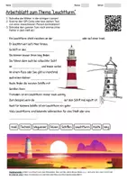 Vorschau - Arbeitsblätter - Arbeitsblatt "Leuchtturm" + Onlineübung & MP3 + Mindmap + Infografik - Deckblatt