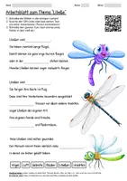 Vorschau - Arbeitsblätter - Arbeitsblatt "Libelle" + Onlineübung & MP3 + Mindmap + Infografik - Deckblatt