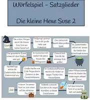 Vorschau - Spiele - Würfelspiel - Satzglieder - Kleine Hexe Suse 2 - Deckblatt