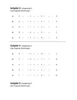 Vorschau - Arbeitsblätter - Aufgabencreator zu Gleichungen - Excel - Seite 3
