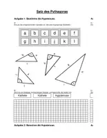 Vorschau - Arbeitsblätter - Aufgabencreator zum Satz des Pythagoras - Excel - Deckblatt