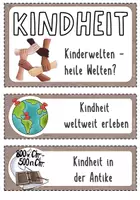 Vorschau - Präsentationen/Tafelbilder - Reihentransparenz: "Kindheit - Kinderwelten, heile Welten?" - Seite 1