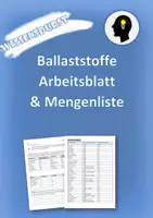 Vorschau - Arbeitsblätter - Ballaststoffe & Gehalte in Lebensmitteln - Deckblatt