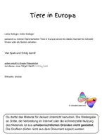Aperçu - Feuilles d'exercices - Énigme des animaux en Europe - Apprendre l'allemand - Page 2