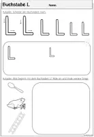 Vorschau - Arbeitsblätter - Buchstabe L Arbeitsblätter | Einführung Klasse 1 - Seite 3