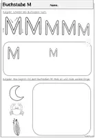 Vorschau - Arbeitsblätter - Buchstabe M Arbeitsblätter | Einführung Klasse 1 - Seite 3