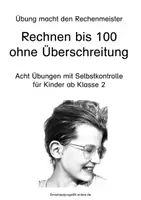 Vorschau - Arbeitsblätter - Rechnen mit Selbstkontrolle bis 100 ohne Überschreitung - Deckblatt