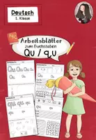 Vorschau - Arbeitsblätter - Buchstabe Qu Arbeitsblätter | Einführung Klasse 1 - Deckblatt