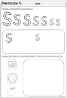Vorschau - Stationenlernen - Buchstabe S Arbeitsblätter | Einführung Klasse 1 - Seite 3