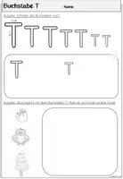 Vorschau - Stationenlernen - Buchstabe T Arbeitsblätter | Einführung Klasse 1 - Seite 3