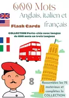 Aperçu - Cartes / Images - Cartes avec des mots en ANGLAIS, FRANÇAIS ET ITALIEN - Page de couverture