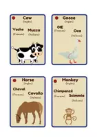 Aperçu - Cartes / Images - Cartes avec des mots en ANGLAIS, FRANÇAIS ET ITALIEN - Page 1