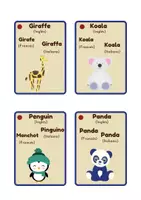 Aperçu - Cartes / Images - Cartes avec des mots en ANGLAIS, FRANÇAIS ET ITALIEN - Page 2