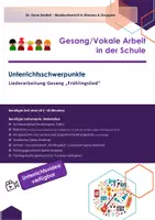 Vorschau - Stundenentwürfe - Liederarbeitung "Frühlingslied" - Gesang in der Schule - Deckblatt
