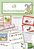 Vorschau - Arbeitsblätter - Doppelmitlaut CK - Materialpaket - Deckblatt