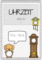 Vorschau - Unterrichtsreihen - Materialpaket Uhrzeit komplett - Deckblatt