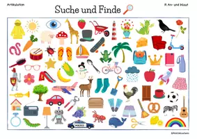 Vorschau - Spiele - Artikulation Suche und Finde Spiel Laut R - Seite 3