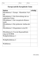 Vorschau - Stationenlernen - Europa und Europäische Union EU Klasse 7-10 STATIONENARBEIT - Seite 2