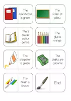 Vorschau - Spiele - Spiele im Englischunterricht: Domino - school supplies - Seite 3