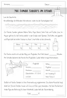 Vorschau - Arbeitsblätter - Rechengeschichte - Mit Familie Sanders im Urlaub - Seite 2