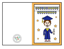 Vista previa - Manualidades / Dibujos para colorear - TARJETAS PLEGABLES DE GRADUACION 2 - página 3