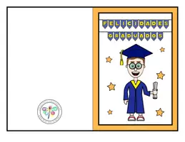 Vista previa - Manualidades / Dibujos para colorear - TARJETAS PLEGABLES DE GRADUACION 1 - página 3