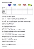Vorschau - Arbeitsblätter - Logical Wetter in England - Leseverständnis (zweifach differenziert) - Deckblatt