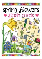Vorschau - Bildkarten - Englisch Bildkarten spring flowers - Deckblatt